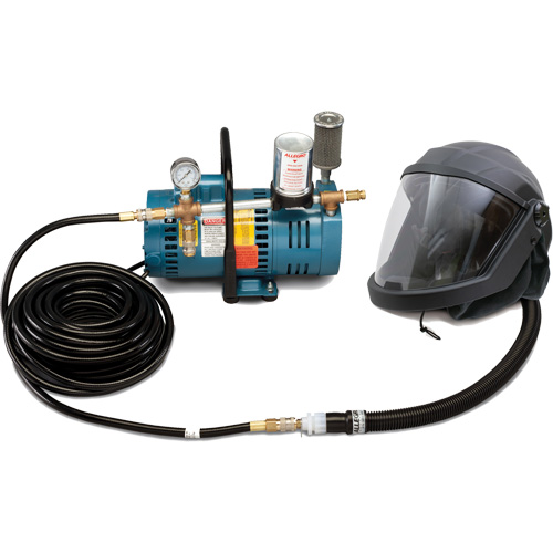 1-Worker DEFENDER Supplied Air Shield & Helmet System Air Extreme Inc.