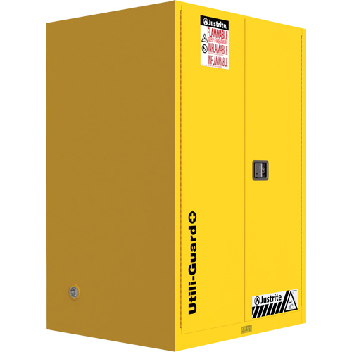 Utili-Guard+ Flammable Safety Cabinet, 90 Gal., 2 Door, 43" W x 65" H x 37" D Air Extreme Inc.