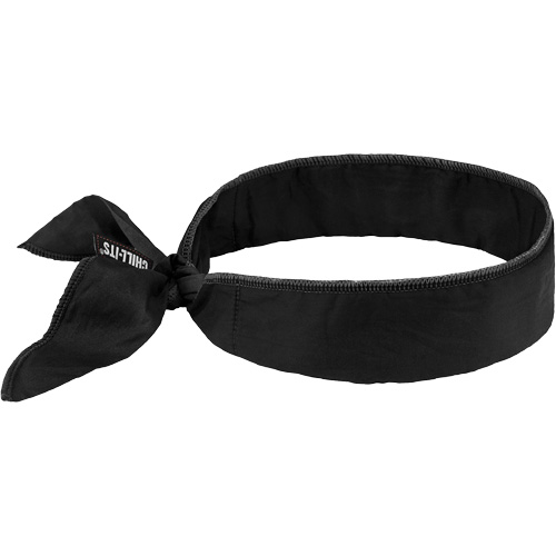 Chill-Its 6702 Cooling Headband with Embedded Polymers & Tie Closure, Black Air Extreme Inc.