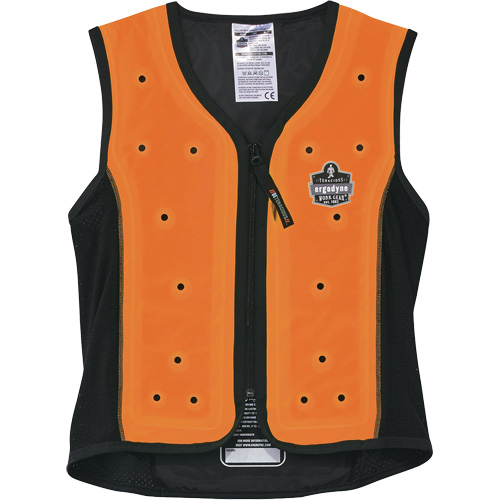 Chill-Its 6685 Dry Evaporative Cooling Vest with Zipper Closure, 2X-Large, Orange Air Extreme Inc.