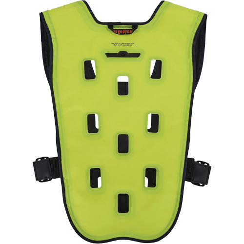 Chill-Its 6685 Dry Evaporative Cooling Vest with Zipper Closure, Large/X-Large, High Visibility Lime-Yellow Air Extreme Inc.