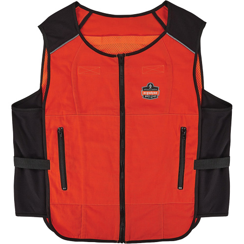 Chill-Its 6260 Lightweight Phase Change Cooling Vest with Rechargeable Packs, 2X-Large/3X-Large, Orange Air Extreme Inc.