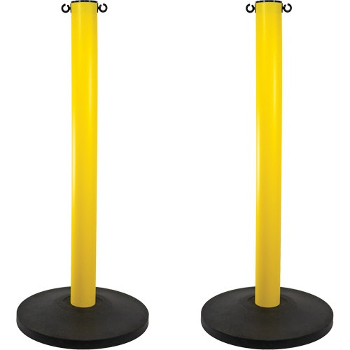 Industrial Stanchion, 37" High, Yellow Air Extreme Inc.