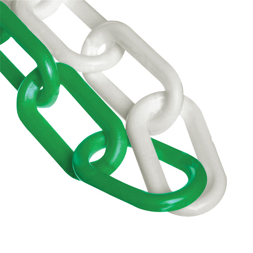 Chaîne de barri&egrave;re en plastique &agrave; deux couleurs, Vert/Blanc Air Extreme Inc.