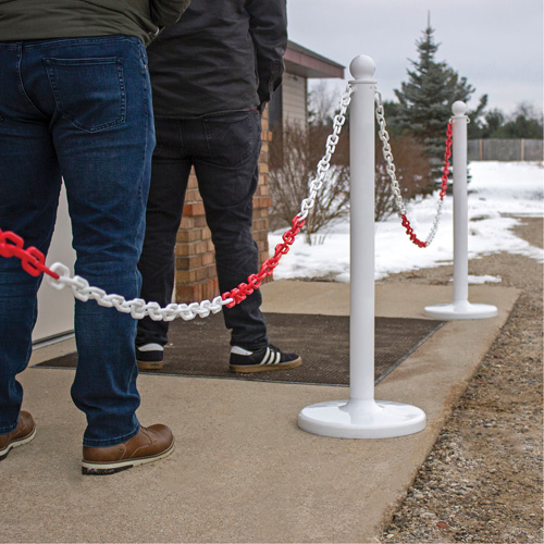 Chaîne de barri&egrave;re en plastique &agrave; deux couleurs, Vert/Blanc Air Extreme Inc.