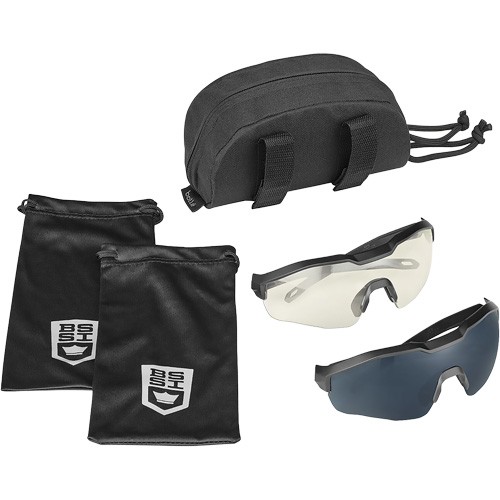 Ensemble de cache-œil pour lunettes de s&eacute;curit&eacute; MY6, Lentille Transparent/Fum&eacute;e, Antibu&eacute;e/Anti-&eacute;gratignures, ANSI Z87+ Air Extreme Inc.