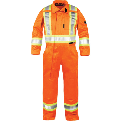High-Visibility Fire-Resistant Coveralls, Size Medium, Orange Air Extreme Inc.