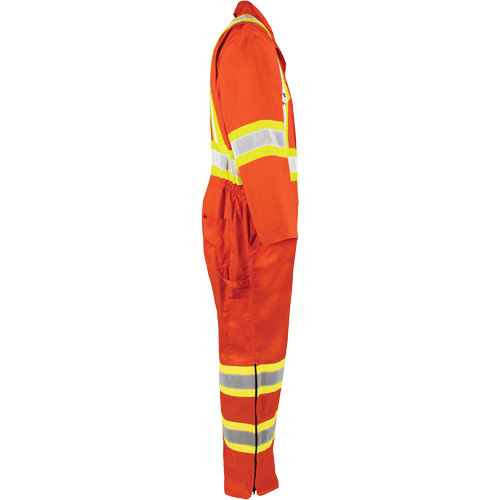 Combinaison non doubl&eacute;e haute visibilit&eacute;, T-Grand, Orange haute visibilit&eacute; Air Extreme Inc.
