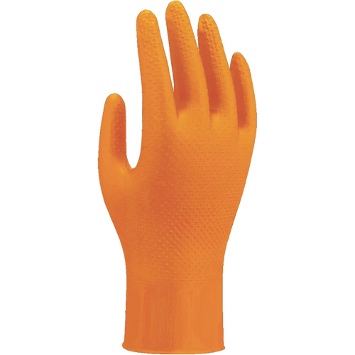 Gants jetables haute visibilit&eacute; 709HVO, 10/T-Grand, Nitrile, 8 mils, Sans poudre, Orange Air Extreme Inc.