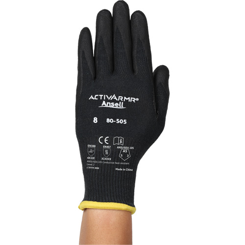 ActivArmr&reg; 80-505 Conductive Heat & Cut-Resistant Gloves, Size 10, 13 Gauge, Foam Nitrile Coated, Kevlar&reg;/Intercept Shell, ASTM ANSI Level A5/EN 388 Level E Air Extreme Inc.