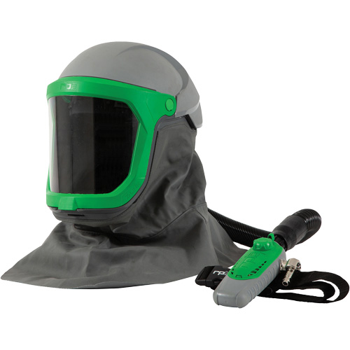 Respirateur Z-Link avec lentille de s&eacute;curitaire, cape &agrave; l'&eacute;paule FR, tube de respiration & C40, Respirateur &agrave; masque/Masque de soudage Air Extreme Inc.