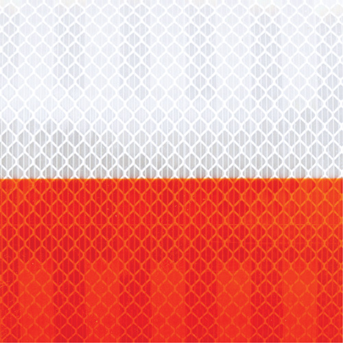 Pellicule souple pour chantiers routiers &agrave; haute intensit&eacute; 382VHIP, 5" la x 150' lo, Orange et blanc Air Extreme Inc.