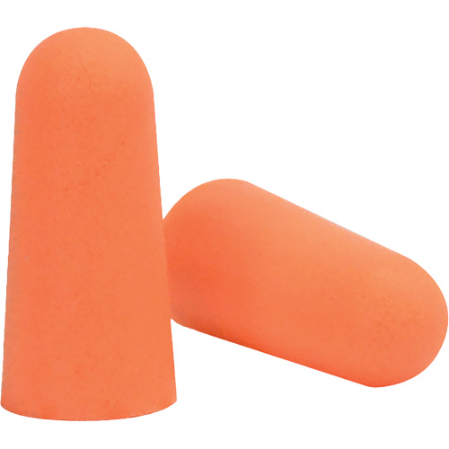Bouchons d'oreilles coniques jetables en mousse de PU orange SEALTEC33, Vrac - Boîte Air Extreme Inc.