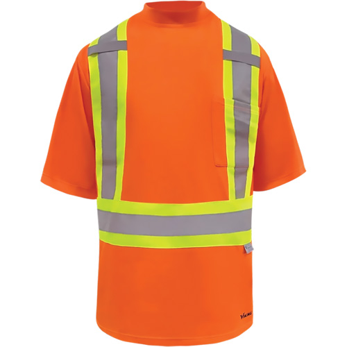 Viking&reg; Safety Bamboo Lined T-shirt, Polyester, Small, High Visibility Orange Air Extreme Inc.
