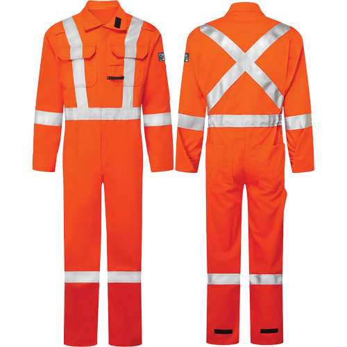 Avenger 7 oz. Coveralls, Size 36, High-Visibility Orange Air Extreme Inc.