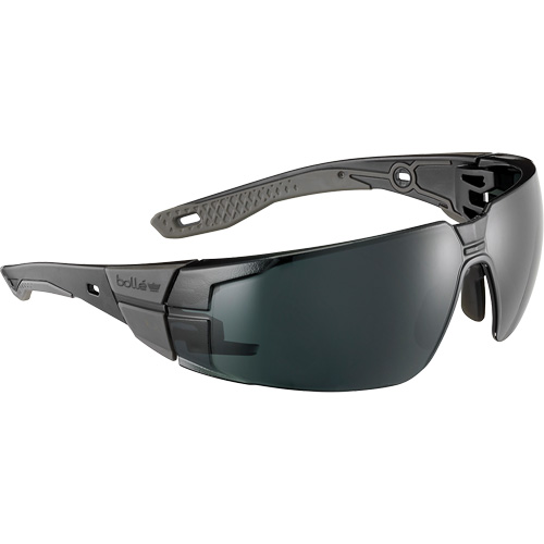 Lunettes de s&eacute;curit&eacute; RUSH+ 2.0 avec monture noire et grise, M/G, Lentille Gris/5,0, Antibu&eacute;e/Anti-&eacute;gratignures, ANSI Z87+ Air Extreme Inc.