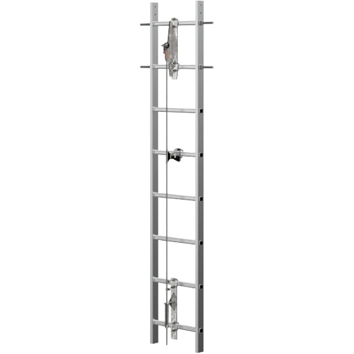 Syst&egrave;me antichute &agrave; c&acirc;ble pour &eacute;chelle verticale VI-Go, Acier galvanis&eacute; Air Extreme Inc.