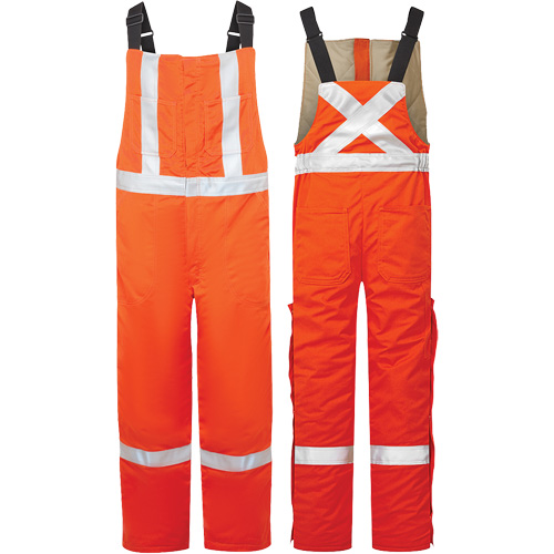 Salopette isol&eacute;e haute visibilit&eacute; de 9 oz Avenger, style 525, Hommes, T-Grand, Orange Air Extreme Inc.