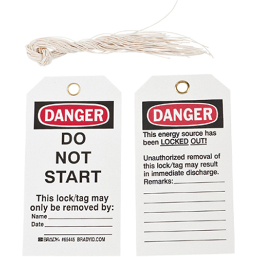&eacute;tiquettes de verrouillage, Plastique, 3" la x 5-3/4" h, Anglais Air Extreme Inc.