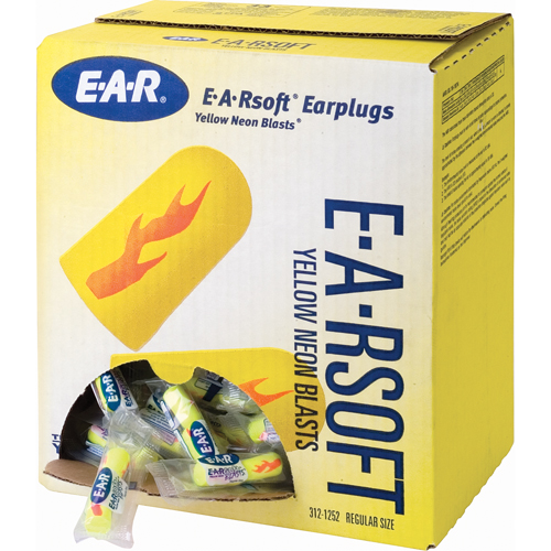 E-A-Rsoft Yellow Neon Blasts Earplugs, Bulk - Polybag Air Extreme Inc.