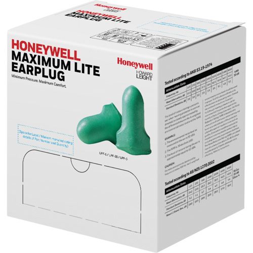 Howard Leight Maximum Lite Low-Pressure Foam Earplugs, Bulk - B Air Extreme Inc.