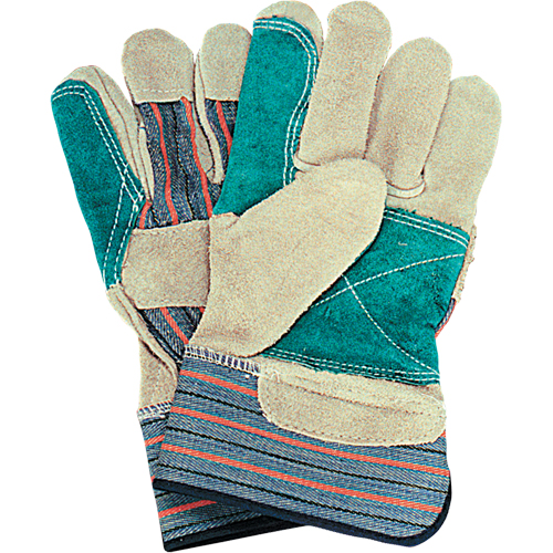 Gants d'ajusteur avec paume double, Grand, Paume en Cuir de vache refendu, Doublure en Coton Air Extreme Inc.