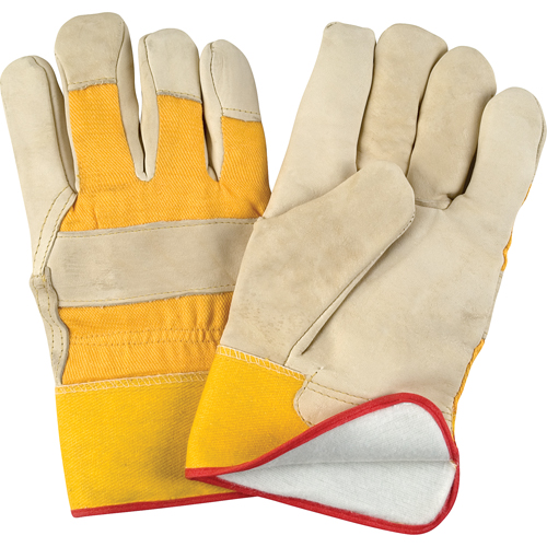 Abrasion-Resistant Winter-Lined Fitters Gloves, Large, Grain Cowhide Palm, Foam Fleece Inner Lining Air Extreme Inc.