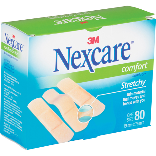 Nexcare Comfort Strips, Rectangular/Square, 3", Fabric, Sterile Air Extreme Inc.