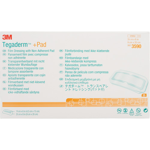 Tegaderm Transparent Dressing With Absorbent Pad, Rectangular/Square, 8", Plastic, Sterile Air Extreme Inc.