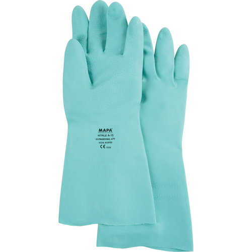 StanSolv&reg; Z-Pattern Grip Gloves, Size Large/9, 13" L, Nitrile, 15-mil Air Extreme Inc.