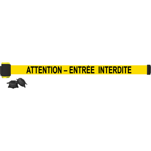 Barri&egrave;re &agrave; fixation murale, Plastique, Fixation magn&eacute;tique, 7', Ruban Noir et jaune Air Extreme Inc.