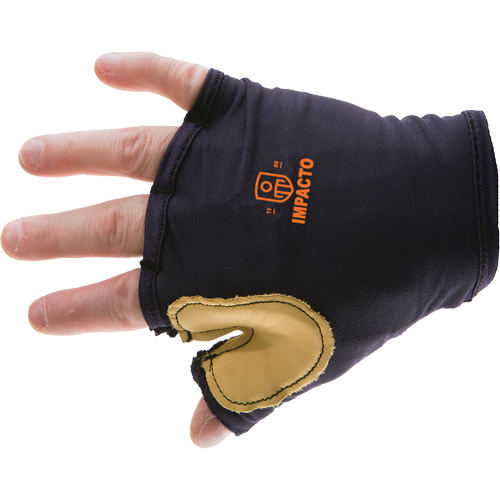 Gant antichoc sans doigts &agrave; prise d'outil, main droite, Taille T-petit, Paume Cuir fleur Air Extreme Inc.