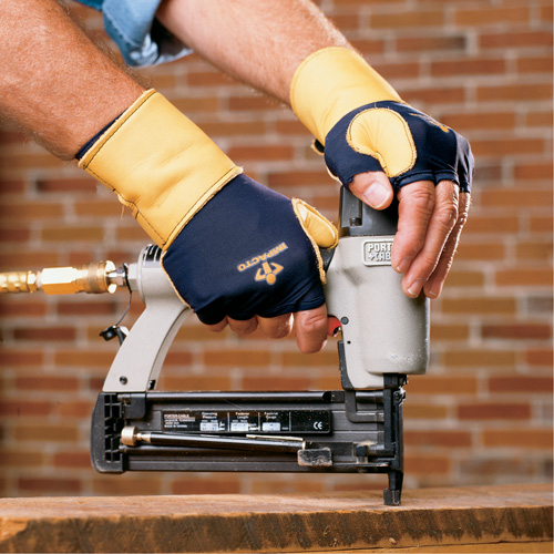 Gants de protection sup&eacute;rieure contre les impacts & les microtraumarismes r&eacute;p&eacute;t&eacute;s, main droite, Taille T-petit, Paume Cuir fleur Air Extreme Inc.