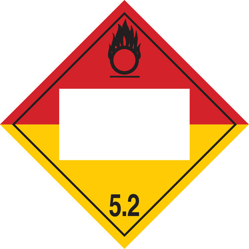 Plaque-&eacute;tiquette TMD peroxyde organique, Plastique Air Extreme Inc.