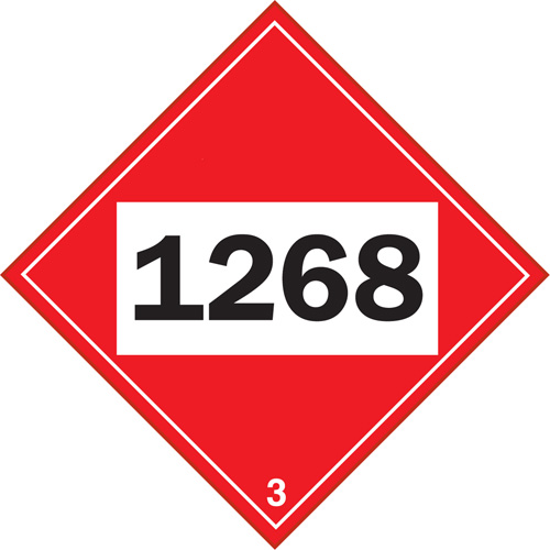 1268 Petroleum Distillates TDG Placard, Plastic Air Extreme Inc.