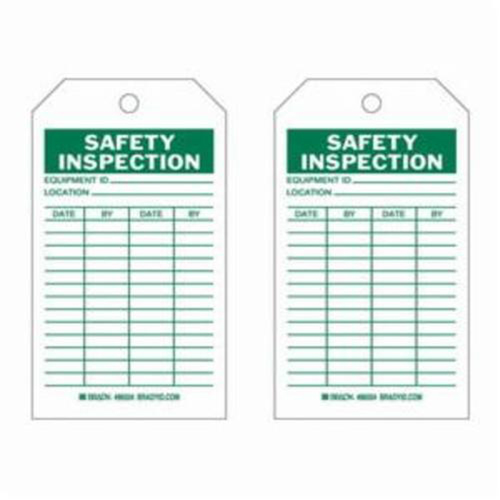 Safety Inspection Tags, Polyester, 4" W x 7" H, English Air Extreme Inc.