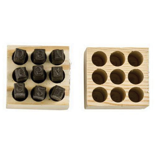 Jeux de tampons num&eacute;rot&eacute;s en acier, # 4/6/3/2/1/8/9/7/5, 1/4" Air Extreme Inc.