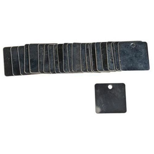 &eacute;tiquettes carr&eacute;es vierges pour vannes, Acier, 1-1/2" la x 1-1/2" h Air Extreme Inc.