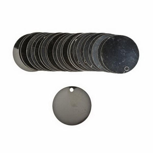 &eacute;tiquettes vierges inscriptibles pour vannes, Acier inoxydable, 1,5" dia. Air Extreme Inc.