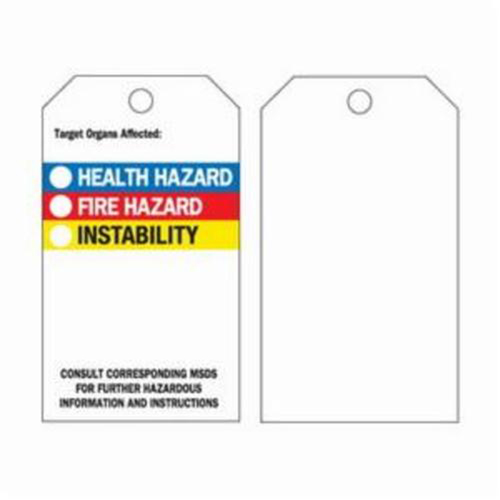 Self-Laminating Right-To-Know Tags, Polyester, 3" W x 5-3/4" H, English Air Extreme Inc.
