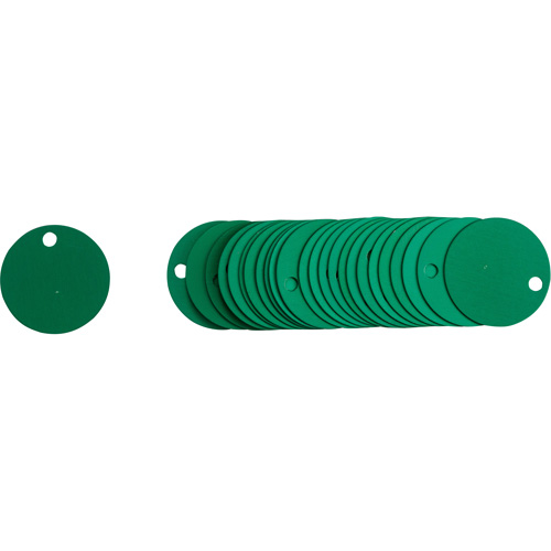 Blank Round Valve Tags, Aluminum, 2" dia Air Extreme Inc.