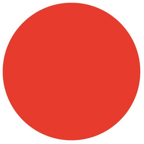 Round Write-On Labels, Circle, 3" L x 3" W, Red Air Extreme Inc.