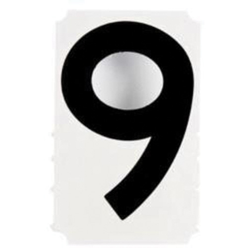 &eacute;tiquettes de lettres et chiffres gothiques individuels Quick-Align, 9, 4" h, Noir Air Extreme Inc.