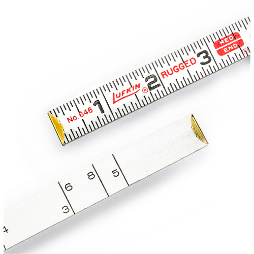 R&egrave;gle de maçon Red End, 6' lo, Bois, Graduations de 1/16" Air Extreme Inc.