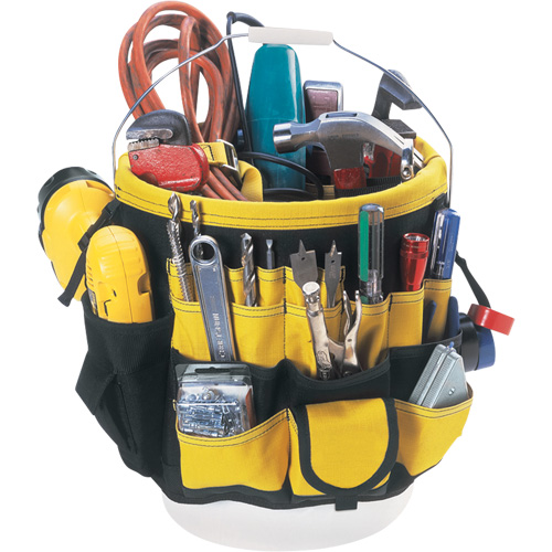 Organisateur pour seau &agrave; outils, 6" lo x 11" la x 12" h, Nylon, Noir/Jaune Air Extreme Inc.