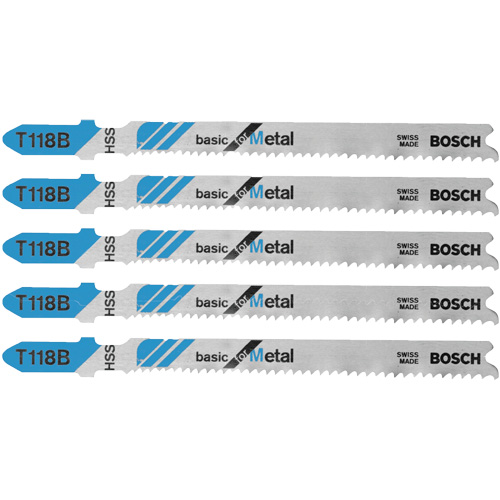 Jig Saw Blades Basic for Metal, High Speed Steel, T-Shank, 3-5/8" L Air Extreme Inc.