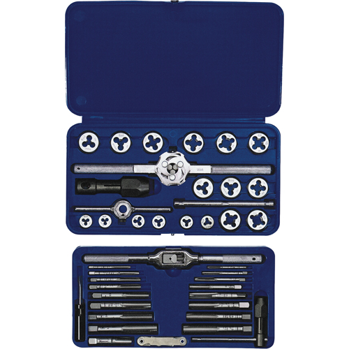 Hanson&reg; Fractional Tap & Hex Die Set, 41 Pieces Air Extreme Inc.