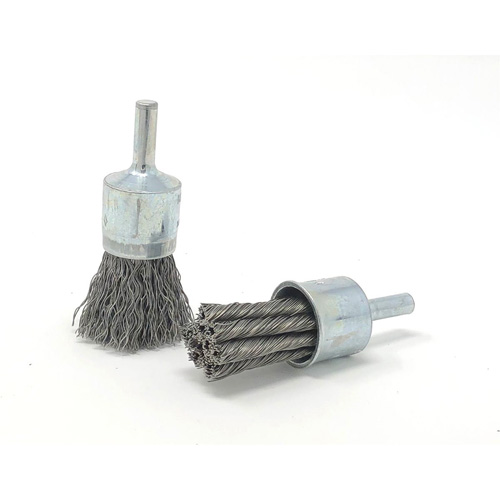 Brosse mont&eacute;e &agrave; fils ondul&eacute;s, 3/4" dia., dia. Des fils 0,014", Tige 1/4" Air Extreme Inc.