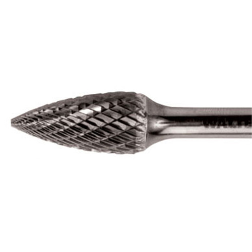 Double Cut Tapered Burr, SG-44, 1/8" Dia., 1/8" Shank, 1/2" Depth of Cut Air Extreme Inc.
