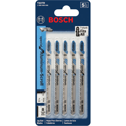 Jigsaw Blades, High Speed Steel, T-Shank, 4" L, 8 TPI Air Extreme Inc.